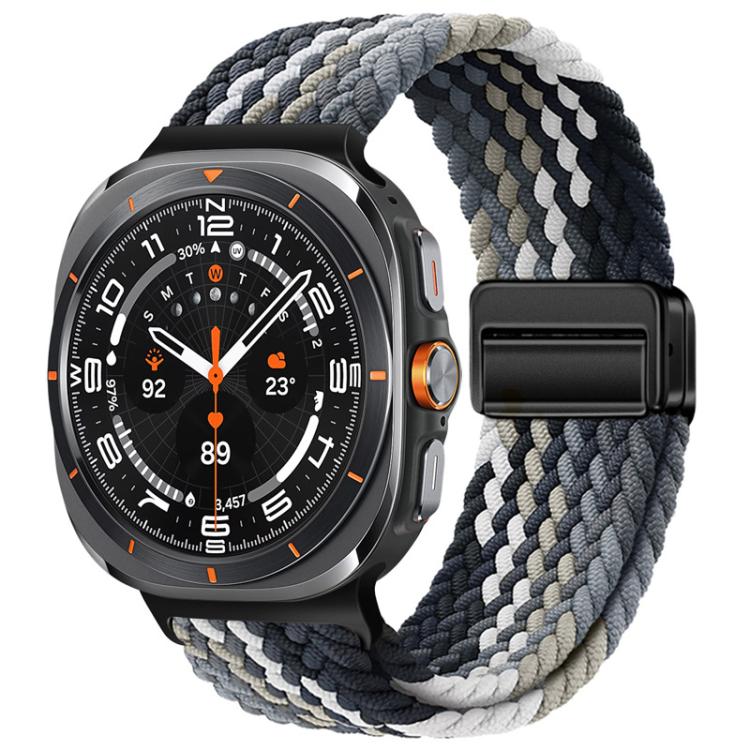 xDfind Magnetic Buckle Nylon Braid Loop Watch Band