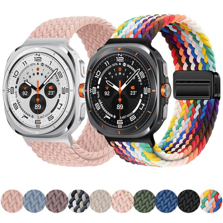 xDfind Magnetic Buckle Nylon Braid Loop Watch Band