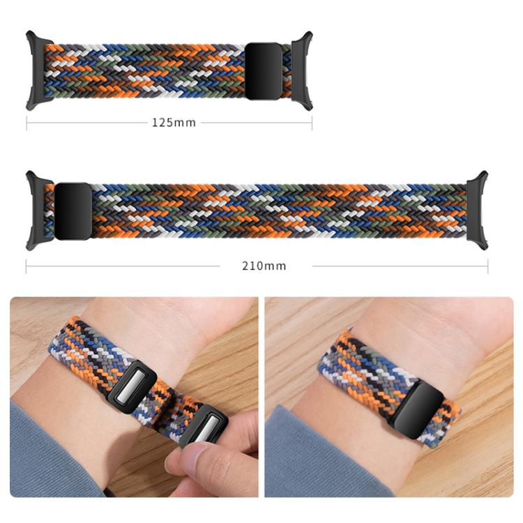 xDfind Magnetic Buckle Nylon Braid Loop Watch Band