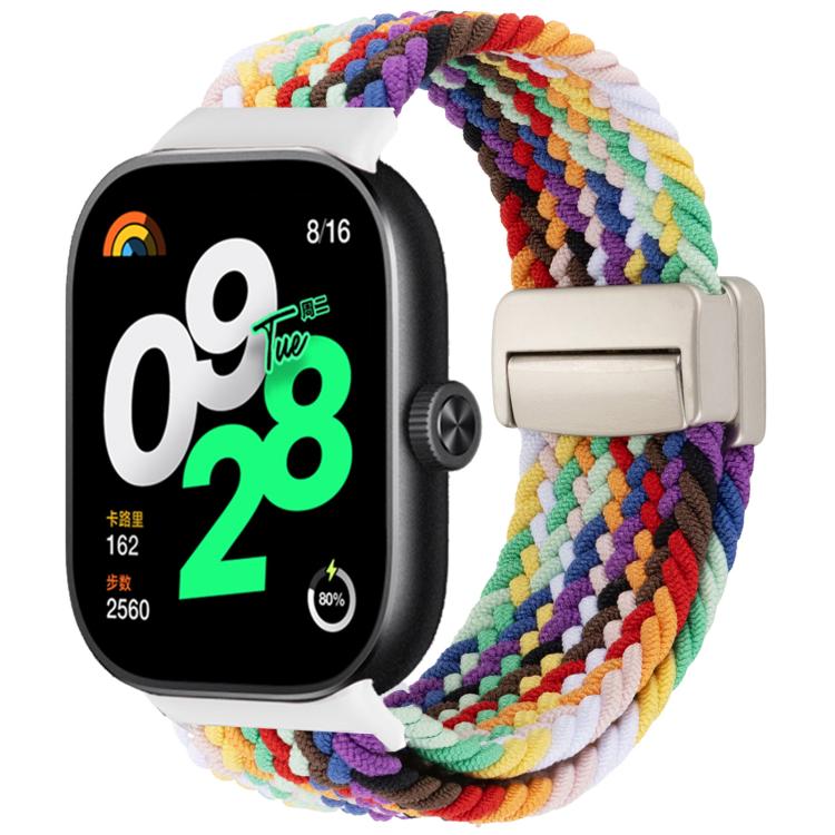 xDfind Magnetic Buckle Nylon Braid Loop Watch Band