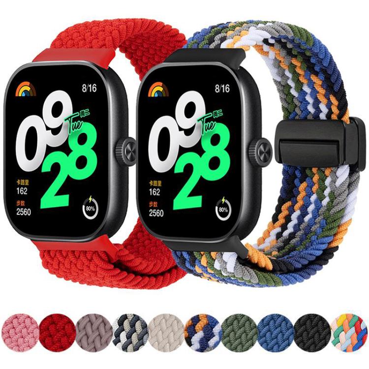xDfind Magnetic Buckle Nylon Braid Loop Watch Band