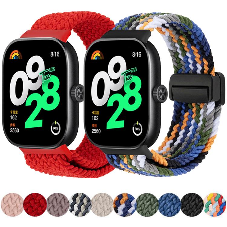 xDfind Magnetic Buckle Nylon Braid Loop Watch Band