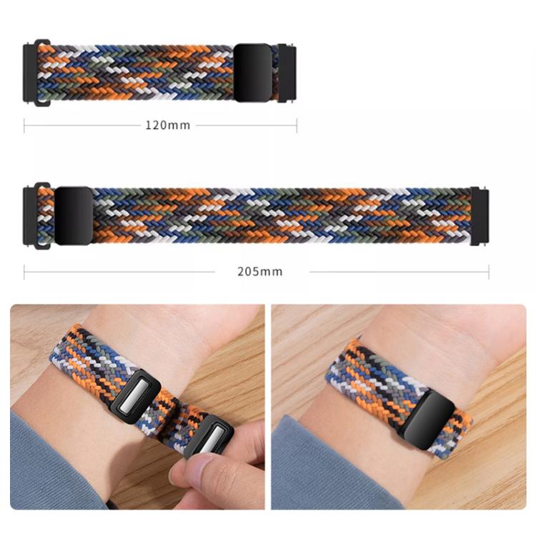 xDfind Magnetic Buckle Nylon Braid Loop Watch Band