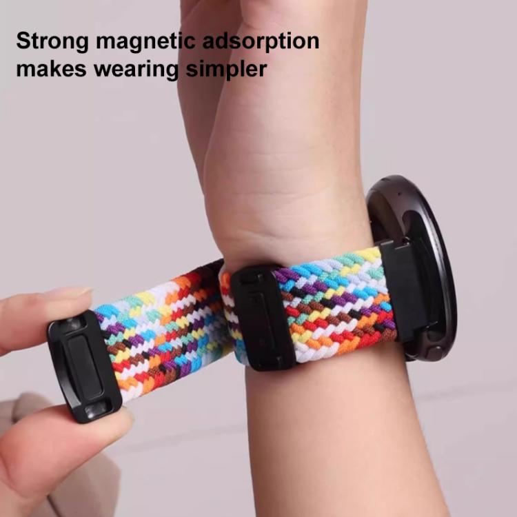 xDfind Magnetic Buckle Nylon Braid Loop Watch Band