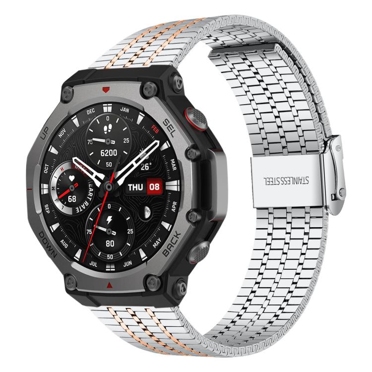 xDfind Seven Beads Buckle Stainless Steel Watch Band