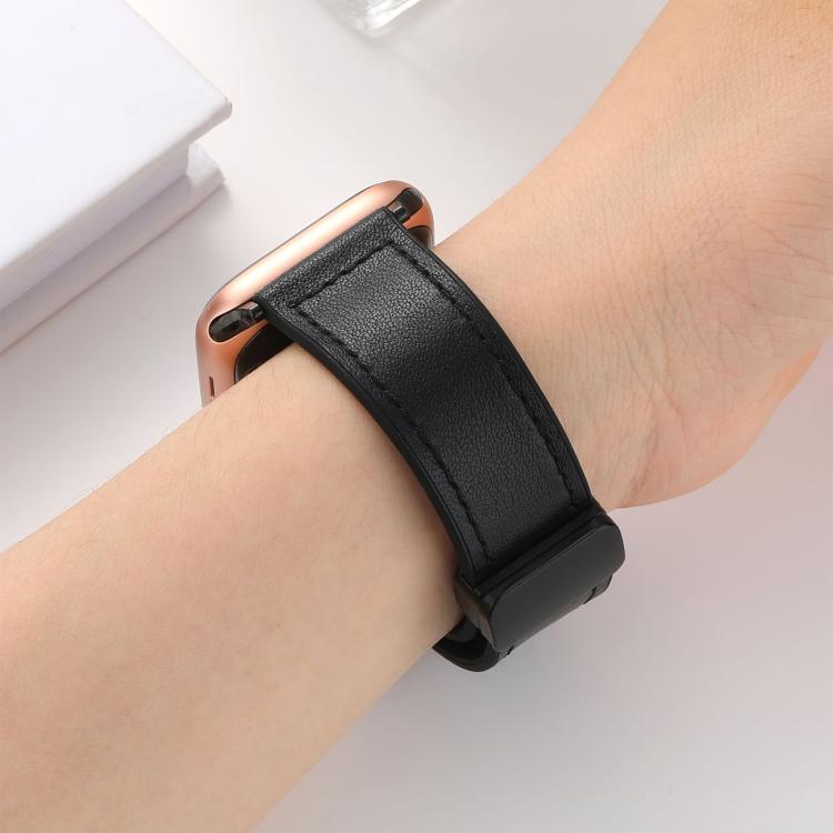 xDfind Crazy Horse Pattern Silicone Skin Magnetic Buckle Watch Band, For Apple Watch 42 / 44 / 45 / 46 / 49mm