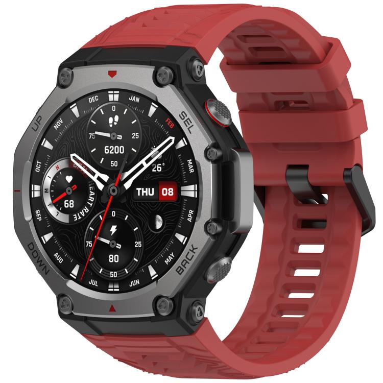 xDfind Solid Color Black Buckle Silicone Watch Band