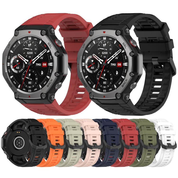 xDfind Solid Color Black Buckle Silicone Watch Band