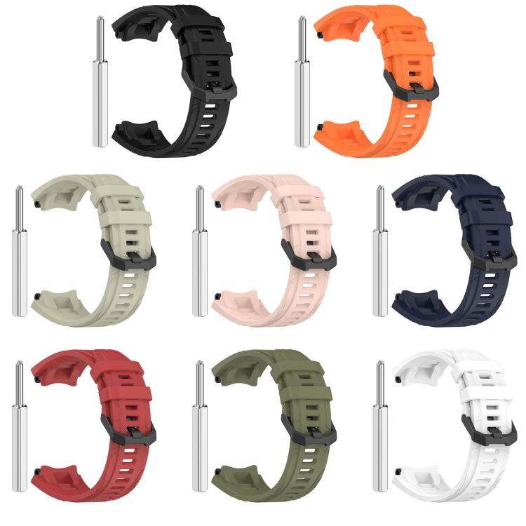 xDfind Solid Color Black Buckle Silicone Watch Band