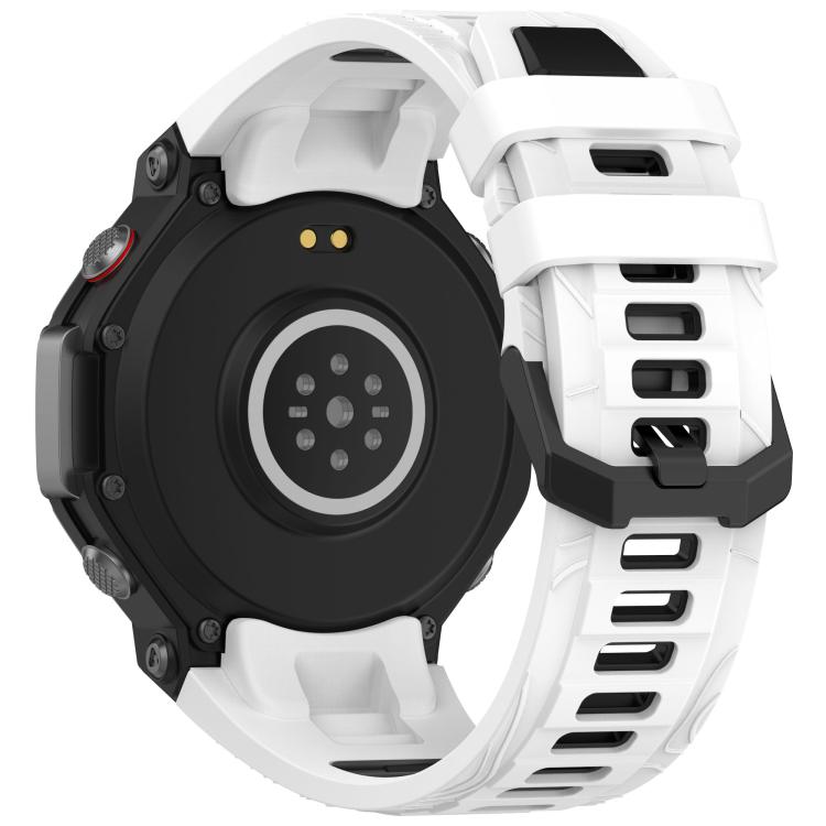 xDfind Two-color Black Buckle Silicone Watch Band, For Amazfit T-Rex 3