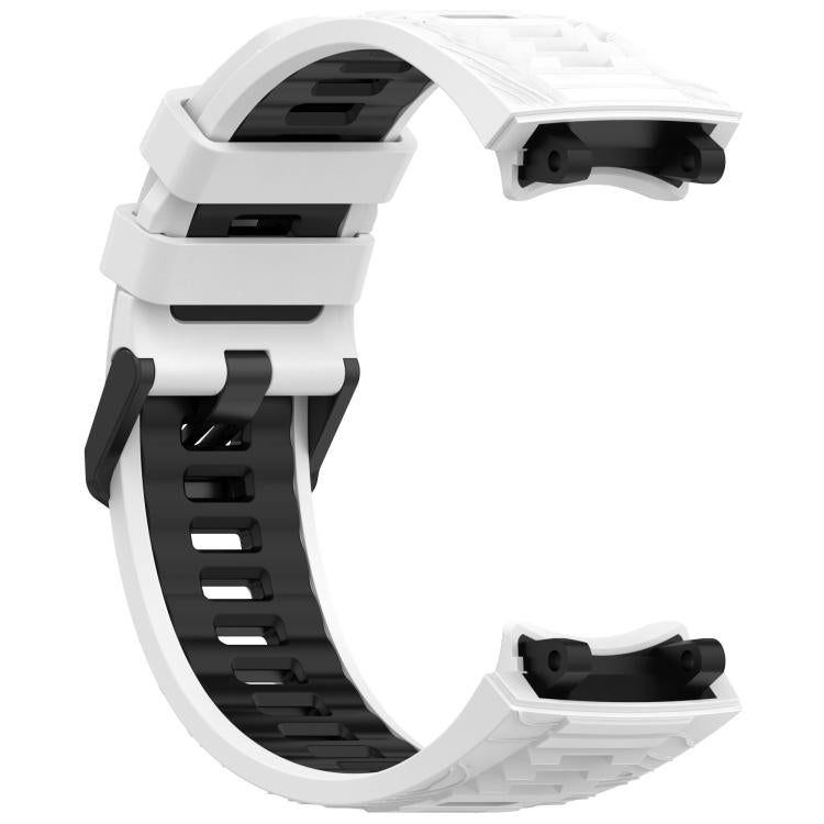xDfind Two-color Black Buckle Silicone Watch Band