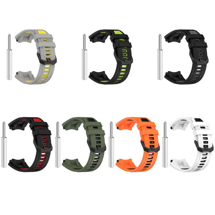 xDfind Two-color Black Buckle Silicone Watch Band