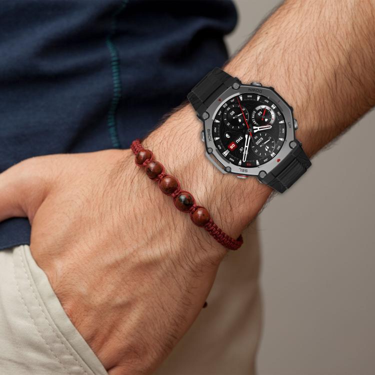 xDfind Two-color Black Buckle Silicone Watch Band