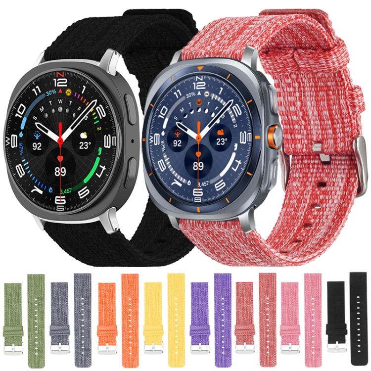 xDfind Nylon Canvas Watch Band, For Samsung Galaxy Watch Ultra / Ultra 2025