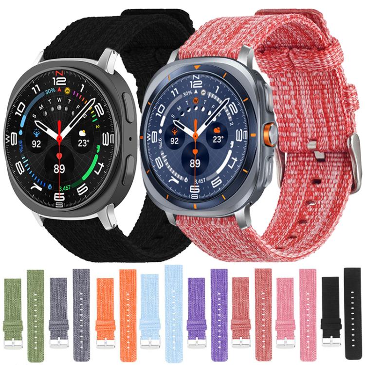 xDfind Nylon Canvas Watch Band, For Samsung Galaxy Watch8 / 8 Classic