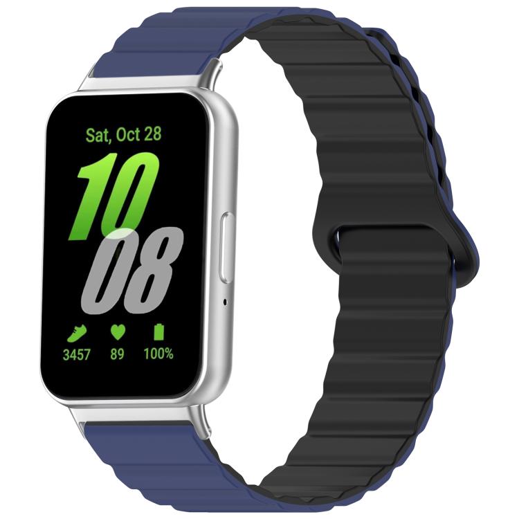 xDfind Loop Magnetic Glossy Silicone Watch Band, 18mm