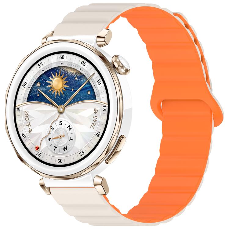 xDfind Loop Magnetic Glossy Silicone Watch Band, 20mm