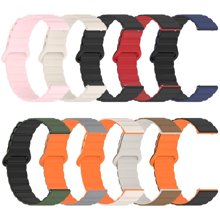 xDfind Loop Magnetic Glossy Silicone Watch Band, 18mm