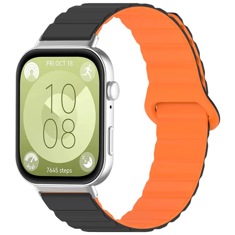 xDfind Loop Magnetic Glossy Silicone Watch Band, For Huawei Watch Fit4 Pro / Fit4 / Fit3