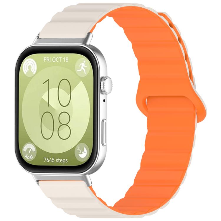 xDfind Loop Magnetic Glossy Silicone Watch Band, For Huawei Watch Fit4 Pro / Fit4 / Fit3