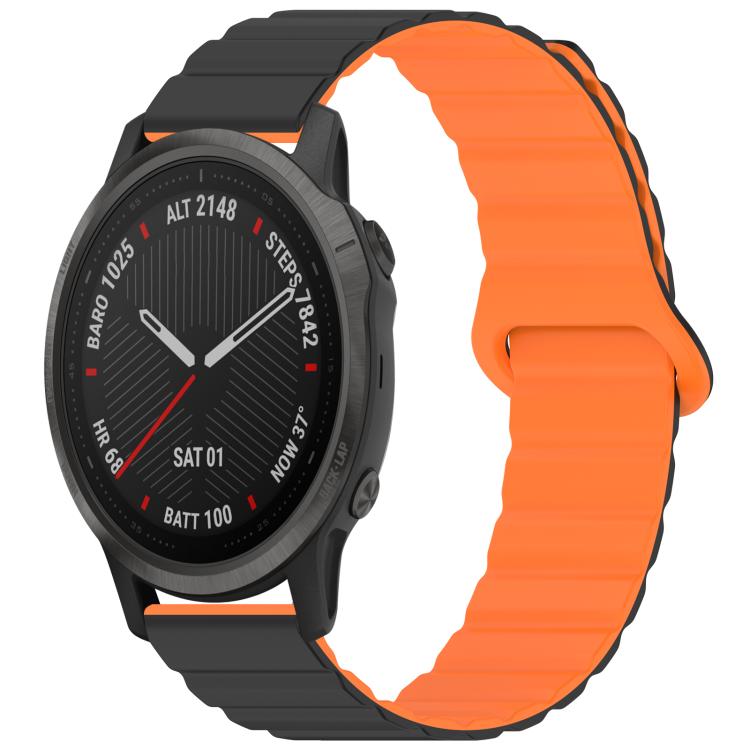 xDfind Loop Magnetic Glossy Silicone Watch Band, For Garmin Fenix 8/7S/6S/5S 20mm