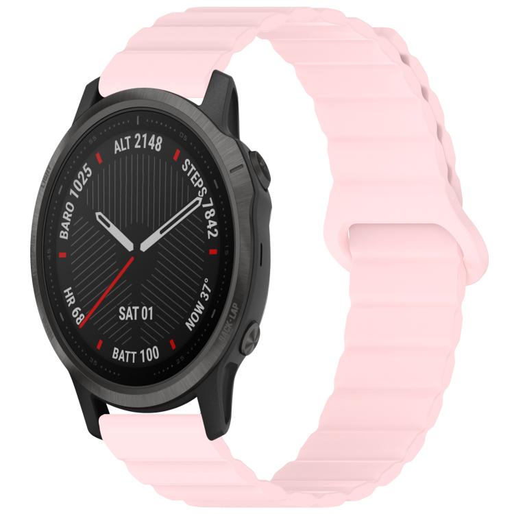 xDfind Loop Magnetic Glossy Silicone Watch Band, For Garmin Fenix 8/7S/6S/5S 20mm