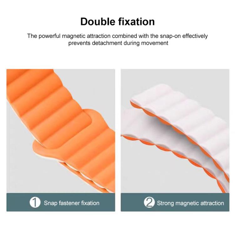 xDfind Loop Magnetic Glossy Silicone Watch Band, For Garmin Fenix 8/7/6/5 22mm