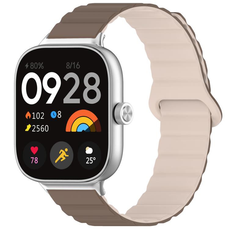 xDfind Loop Magnetic Glossy Silicone Watch Band, For Xiaomi Smart Band 9 Pro/8 Pro/Redmi Watch 5/4