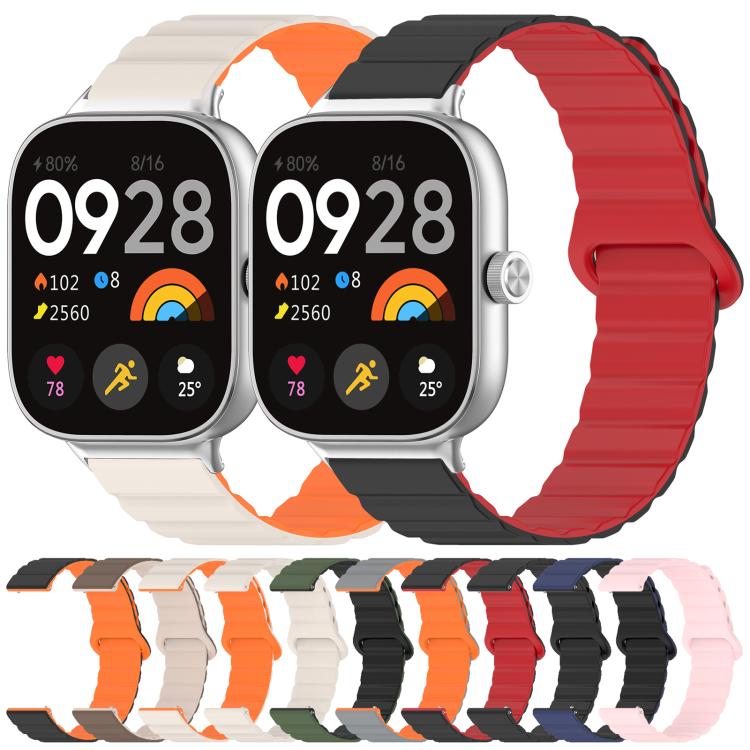 xDfind Loop Magnetic Glossy Silicone Watch Band, For Xiaomi Smart Band 9 Pro/8 Pro/Redmi Watch 5/4