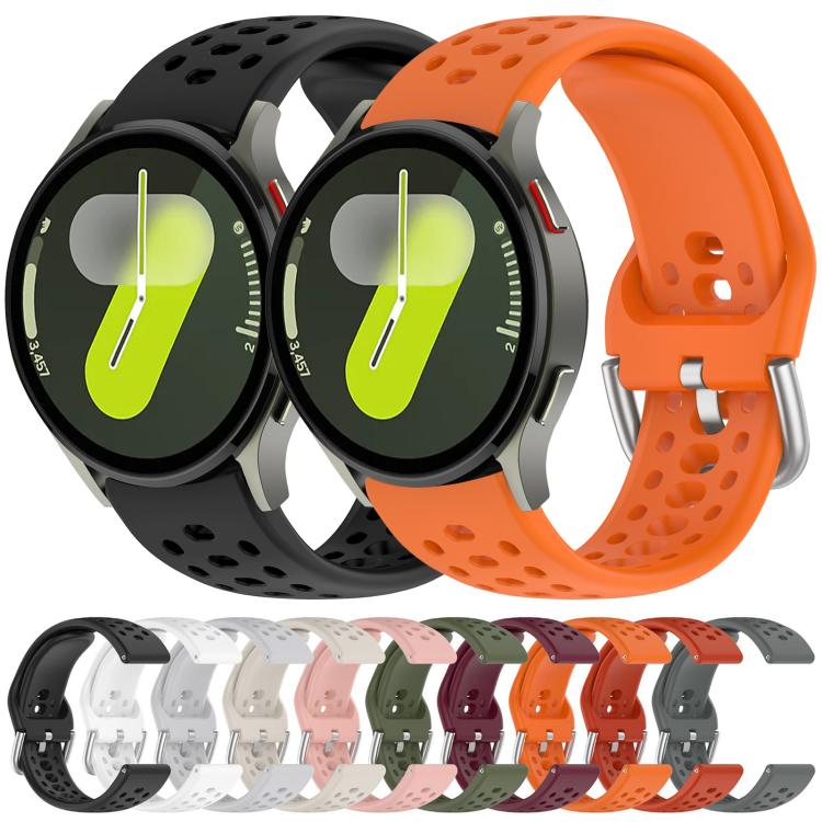 xDfind Silver Buckle Silicone Sport Watch Band