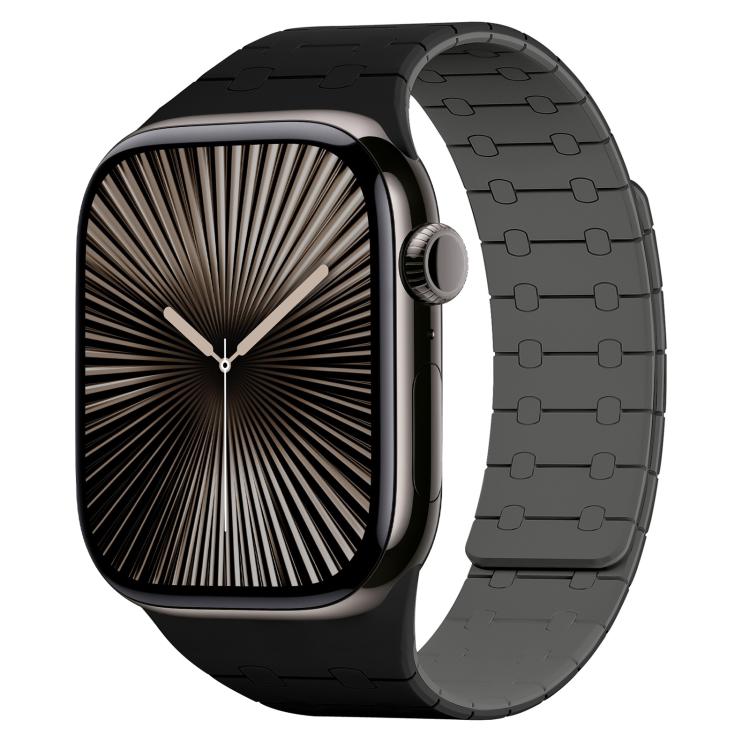 xDfind Contrasting Colors Magnetic Silicone Watch Band, For Apple Watch 38 / 40 / 41 / S10 42mm