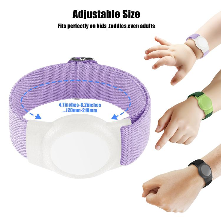 xDfind Adjustable Elastic Nylon Watch Band Style Anti-lost Tracker Protective Cover, For AirTag 2nd Gen / AirTag 1st Gen