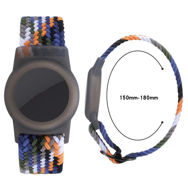 xDfind Adjustable Nylon Braided Watch Band Style Anti-lost Tracker Protective Cover, For AirTag 2nd Gen / AirTag 1st Gen