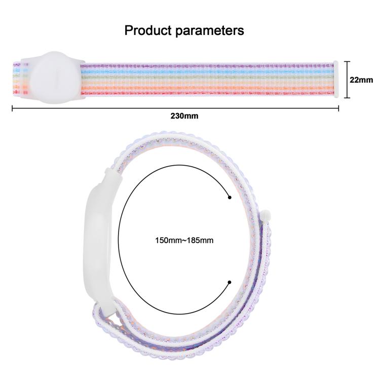 xDfind Nylon Hook and Loop Fastener Watch Band Style Anti-lost Tracker Protective Cover