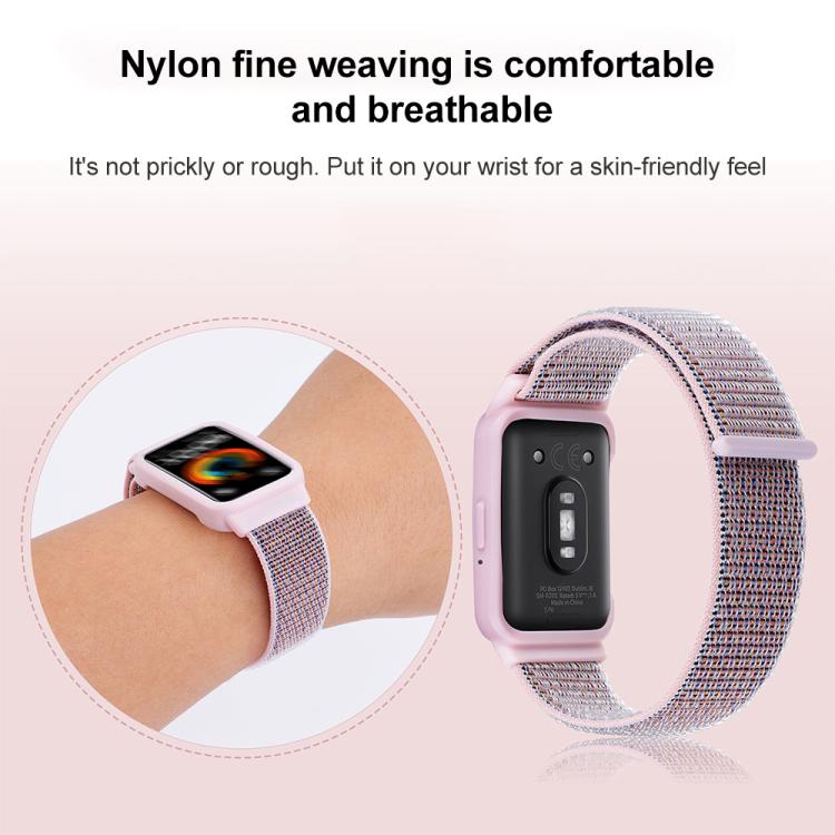 xDfind Watch Frame Integrated Nylon Hook and Loop Fastener Watch Band, For Samsung Galaxy Fit 3