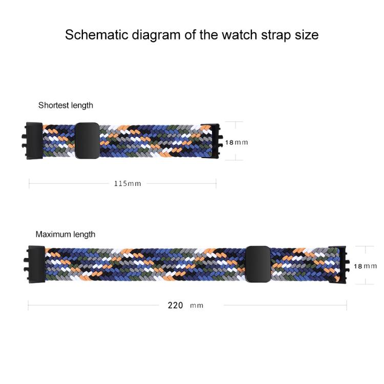xDfind Magnetic Buckle Nylon Braided Watch Band, For Samsung Galaxy Fit 3