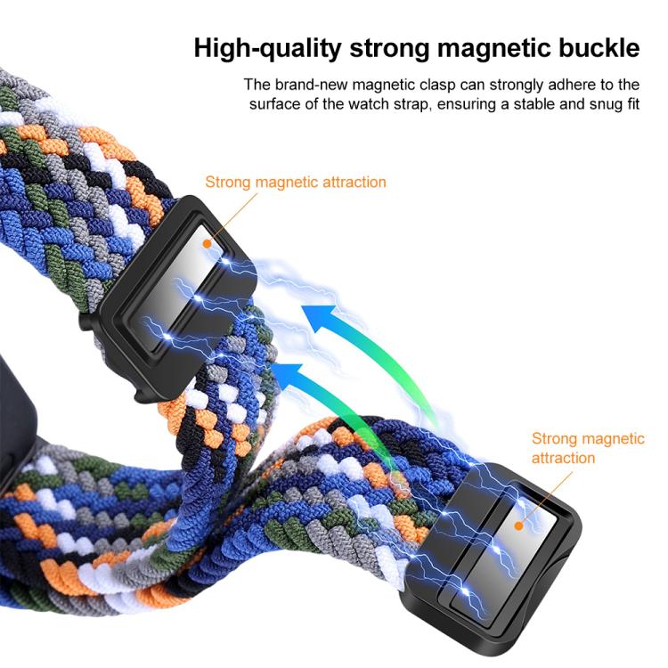 xDfind Magnetic Buckle Nylon Braided Watch Band, For Samsung Galaxy Fit 3