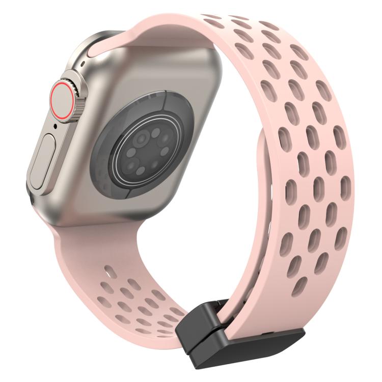 xDfind Magnetic Clasp Silicone Watch Band, For Apple Watch 42 / 44 / 45 / 46 / 49mm