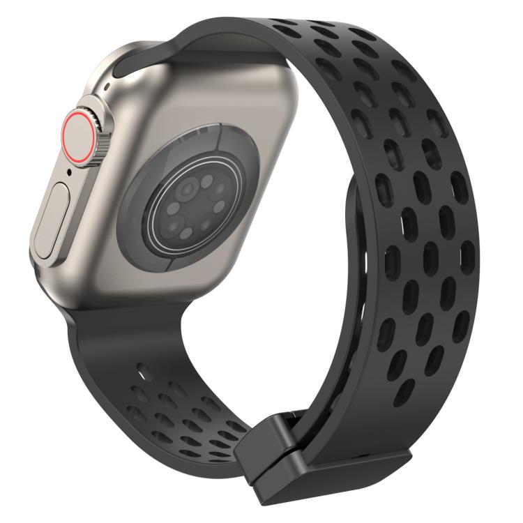 xDfind Magnetic Clasp Silicone Watch Band, For Apple Watch 42 / 44 / 45 / 46 / 49mm
