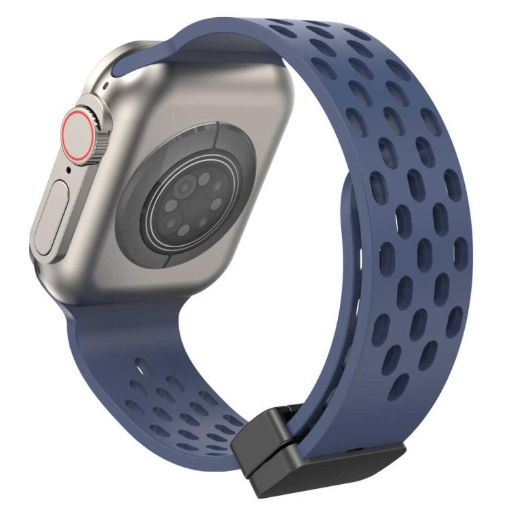 xDfind Magnetic Clasp Silicone Watch Band, For Apple Watch 42 / 44 / 45 / 46 / 49mm