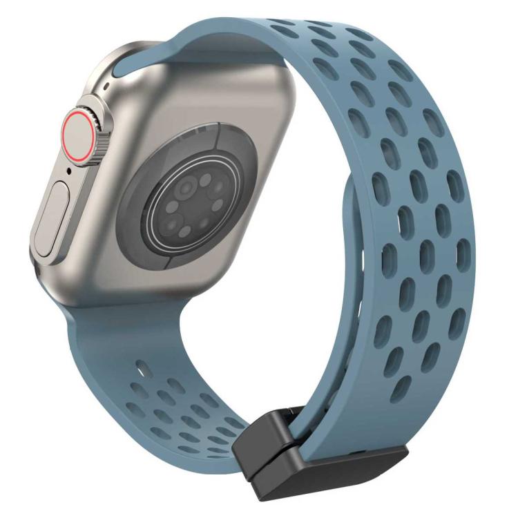 xDfind Magnetic Clasp Silicone Watch Band, For Apple Watch 42 / 44 / 45 / 46 / 49mm