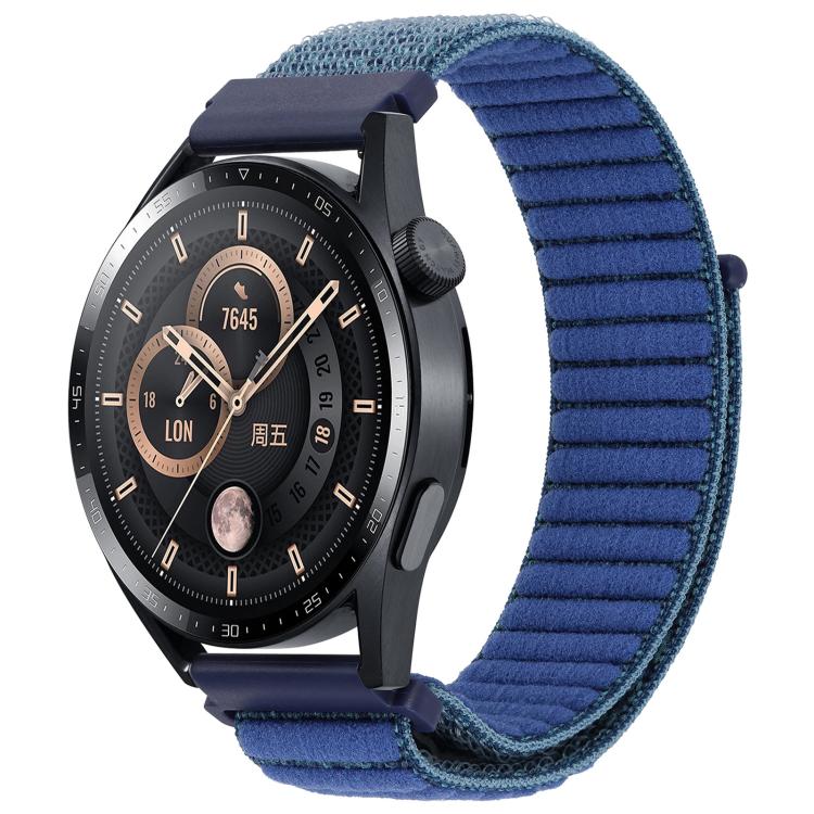 xDfind Wave Texture Nylon Hook and Loop Fastener Watch Band, 20mm