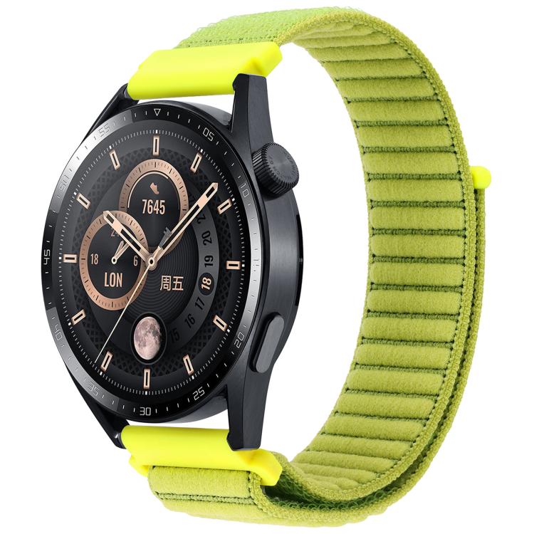 xDfind Wave Texture Nylon Hook and Loop Fastener Watch Band, 22mm
