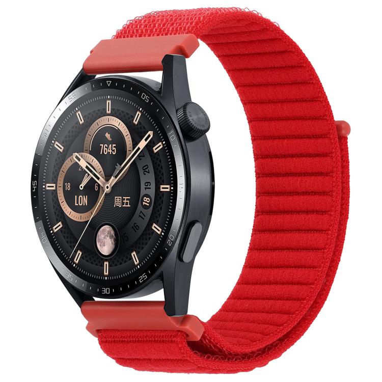 xDfind Wave Texture Nylon Hook and Loop Fastener Watch Band, 22mm