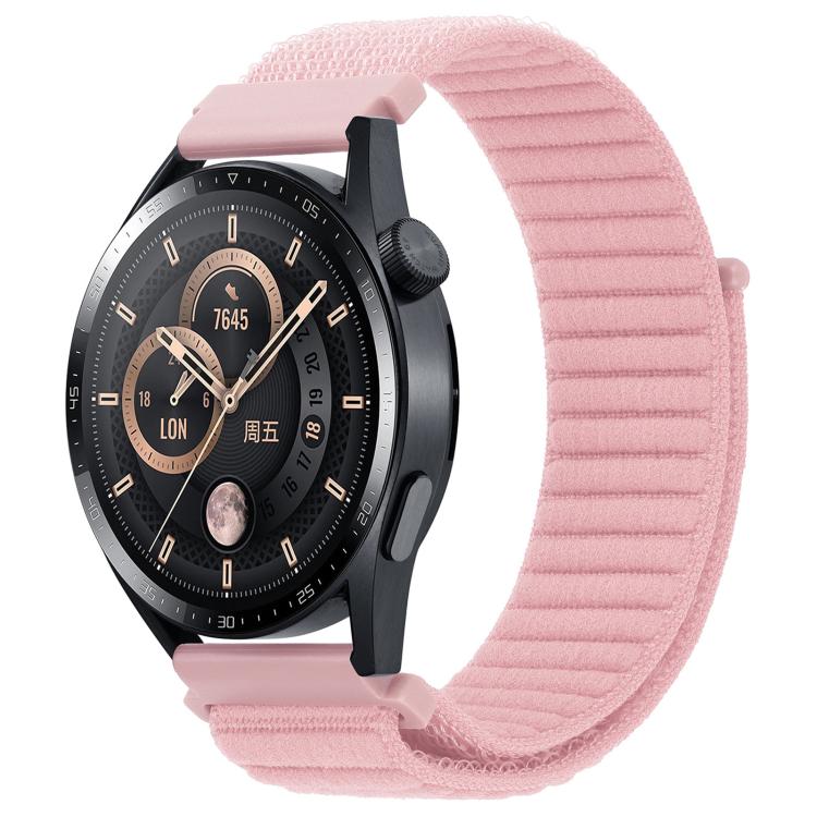 xDfind Wave Texture Nylon Hook and Loop Fastener Watch Band, 22mm