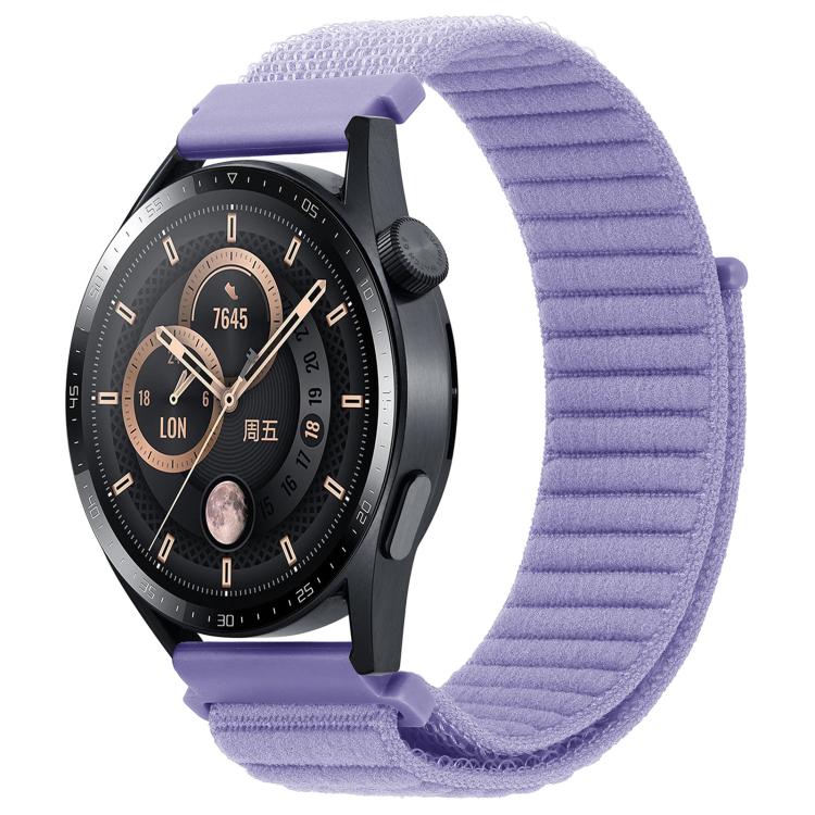 xDfind Wave Texture Nylon Hook and Loop Fastener Watch Band, 22mm
