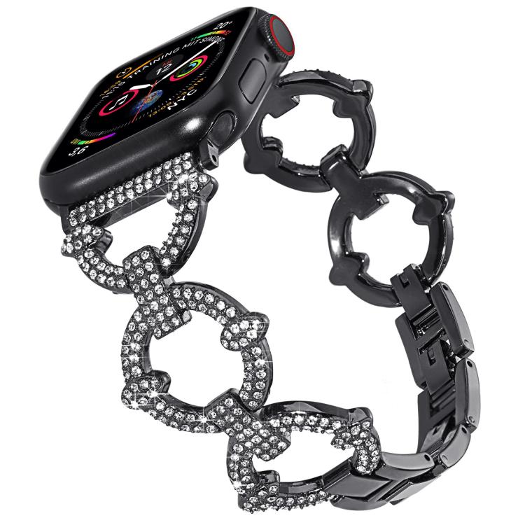xDfind O-shaped Diamond Metal Watch Band, For Apple Watch 38 / 40 / 41 / S10 42mm