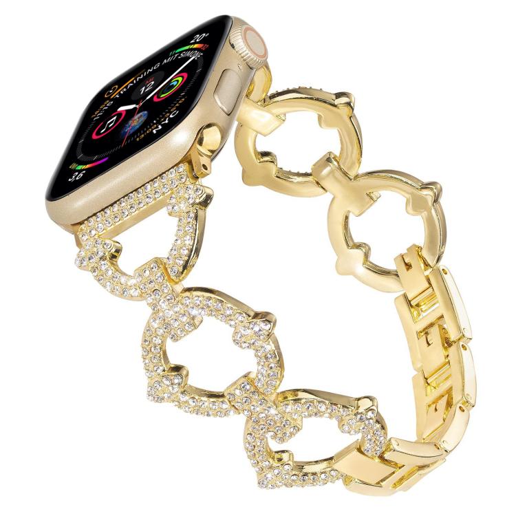 xDfind O-shaped Diamond Metal Watch Band, For Apple Watch 38 / 40 / 41 / S10 42mm