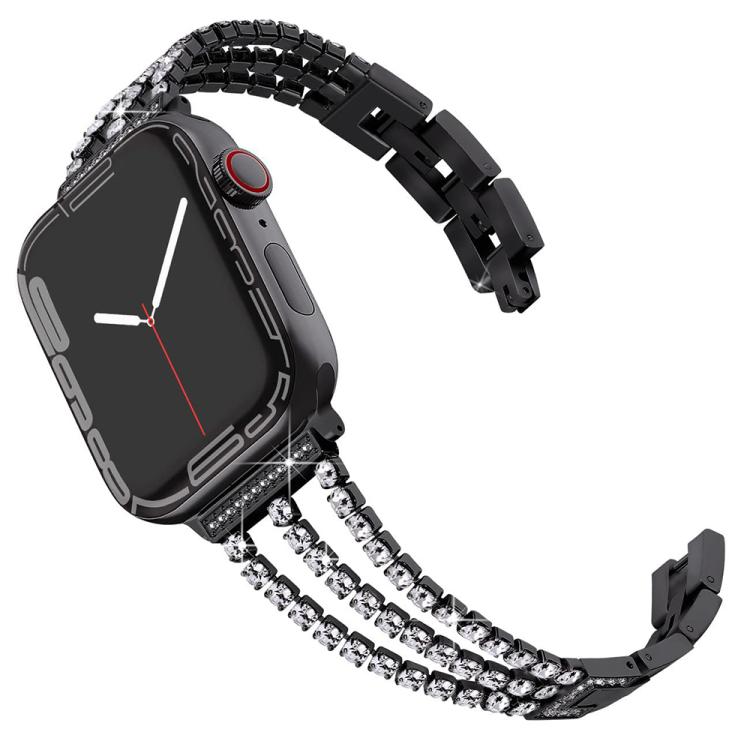 xDfind Three Diamond Metal Watch Band, For Apple Watch 42 / 44 / 45 / 46 / 49mm