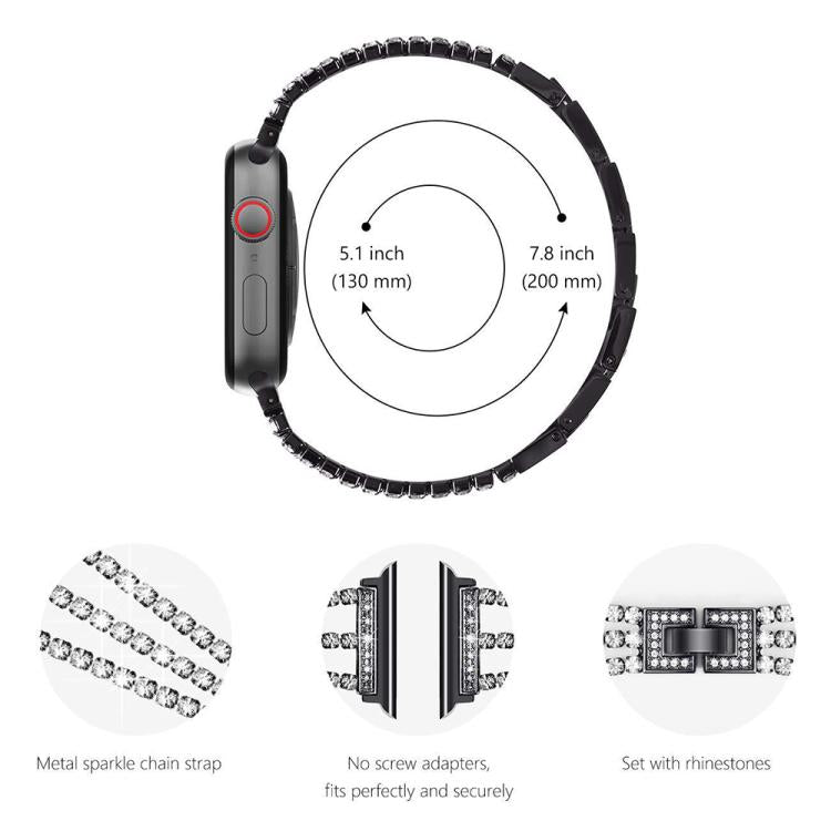xDfind Three Diamond Metal Watch Band, For Apple Watch 38 / 40 / 41 / S10 42mm